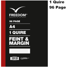 Freedom A4 - 1 Quire 96 Page Counter Book F/M 